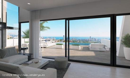 VILLAS DE LUJO DE OBRA NUEVA EN FINESTRAT CON VISTAS AL MAR - ALICANTE