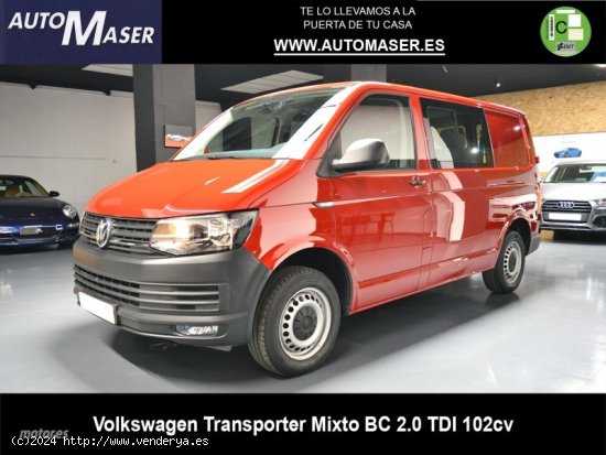  Volkswagen Transporter Mixto Batalla Corta TN 2.0 TDI BMT 75 kW (102 CV) de 2019 con 134.000 Km por  