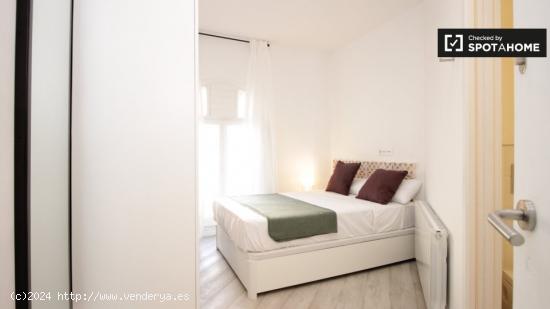 Habitación acogedora en un apartamento de 6 dormitorios - Eixample Dreta, Barcelona - BARCELONA