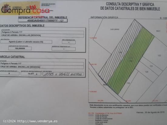 VENTA.-.SUELO INDUSTRIAL EN ENCINILLAS.-.25.000 METROS - SEGOVIA