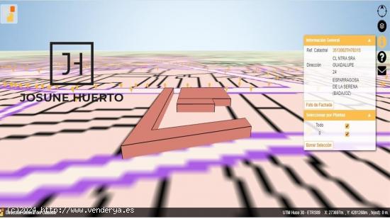 VENTA DE SOLAR URBANO EN ESPARRAGOSA DE LA SERENA - BADAJOZ