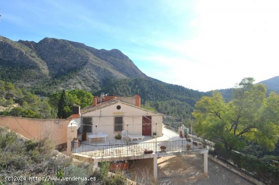  SE VENDE FINCA DE 8 DORMITORIOS CON 900.000M2 DE TERRENO EN ORXETA - ALICANTE 