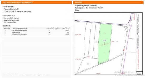 Terreno rústico  en Sevilla - SEVILLA