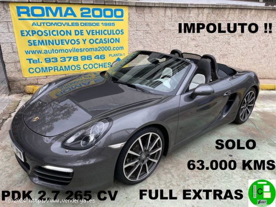  Porsche Boxster 2.7 265 CV PDK SOLO 63.000 KMS - Barcelona 