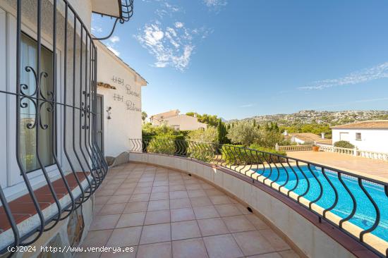 ▷Villa Independiente con Piscina y Vistas abiertas en Moraira, Costa Blanca - ALICANTE