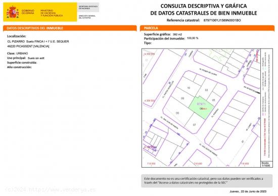 Se venden dos solares en Picassent - VALENCIA