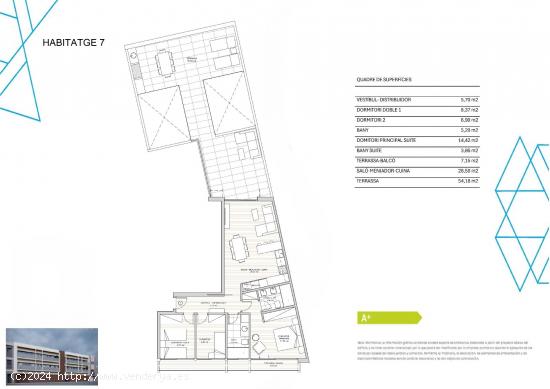 PRIMERA PLANTA CON TERRAZA DE 54M2 A PIE DE SALÓN COMEDOR - BARCELONA