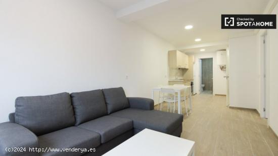 Moderno apartamento de 1 dormitorio con aire acondicionado en alquiler cerca del metro en Sants - BA