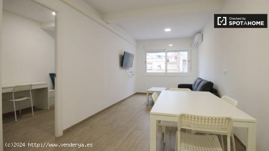 Moderno apartamento de 1 dormitorio con aire acondicionado en alquiler cerca del metro en Sants - BA