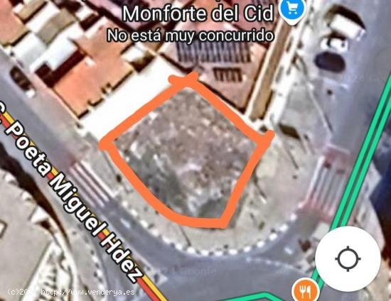 SE VENDE TERRENO URBANO EN MONFORTE DEL CID. - ALICANTE