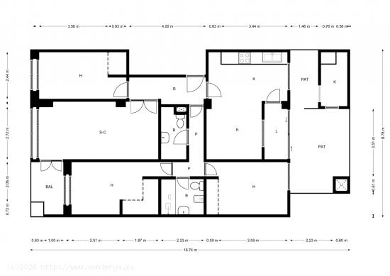 SE VENDE ESTUPENDO PISO EN PRIMERA PLANTA - MURCIA