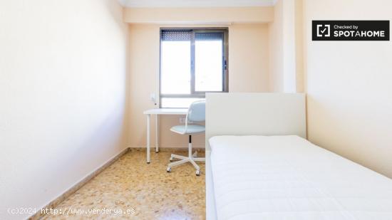 Habitación moderna en alquiler en el apartamento de 3 dormitorios, Benimaclet - VALENCIA