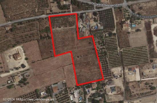 SE VENDE TERRENO RÚSTICO AGRICOLA PARA CONSTRUIR NUEVO CHALET - ALICANTE