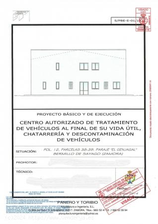  PARCELAS EN POLIGONO INDUSTRIAL, CON PROYECTO PARA DESGUACE - ZAMORA 