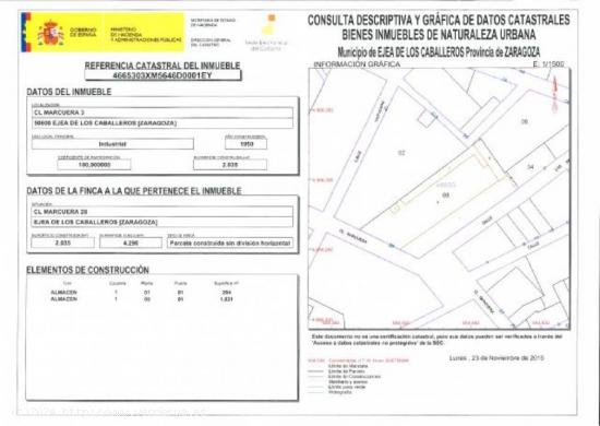 Parcela de 4.290m2 sobre la que actualmente hay construidos 2.035m2 en almacenes agrícolas y granja