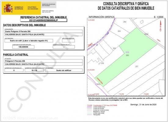 SUELO URBANIZABLE INDUSTRIAL - SANTA POLA - ALICANTE