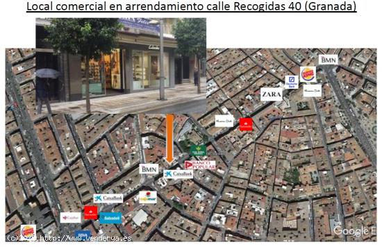 Excelente local en el centro de Granada con 225m2 en zona de gran paso - GRANADA