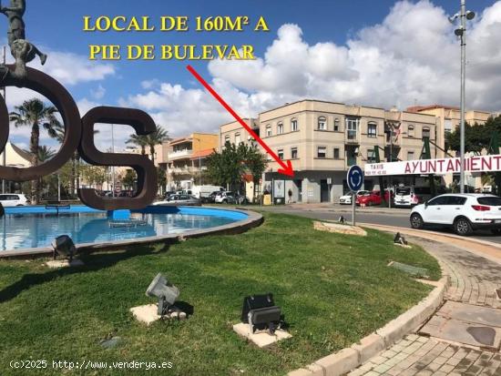 LOCAL DE 160M² EN PLENO BULEVAR DE VICAR - ALMERIA