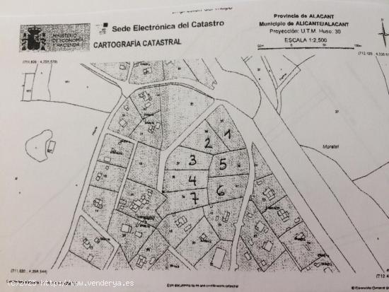 OPORTUNIDAD SOLAR URBANO IDONEO PARA CONSTRUCCION DE CHALETS MUY PROXIMO A ALICANTE - ALICANTE