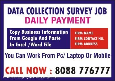  Data Collection Survey Job | Income through Mobile  | Daily payout | 1917  