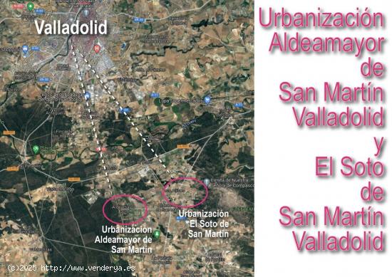 Urbis te ofrece parcelas en venta en Boecillo Urb Aldeamayor de San Martín y Urb El Soto, Valladoli