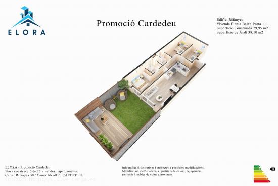 PROMOCIÓN DE OBRA NUEVA EN CARDEDEU - ZONA POBLE SEC - BARCELONA