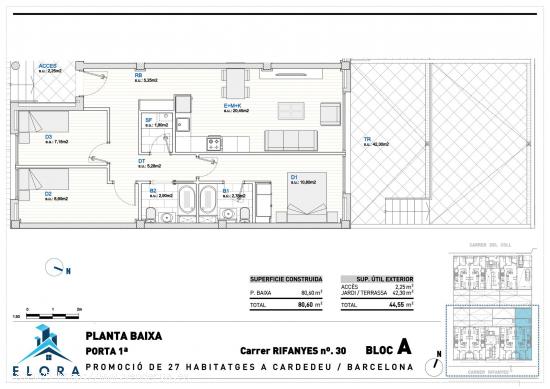 PROMOCIÓN DE OBRA NUEVA EN CARDEDEU - ZONA POBLE SEC - BARCELONA