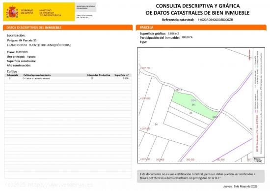 CONJUNTO DE 10 PARCELAS RÚSTICAS A LA VENTA - CORDOBA