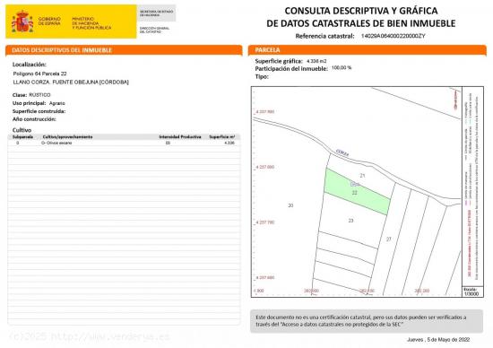 CONJUNTO DE 10 PARCELAS RÚSTICAS A LA VENTA - CORDOBA