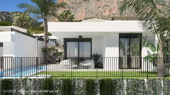 ¡Nueva villa con magníficas vistas al mar, en Polop Hills! - ALICANTE