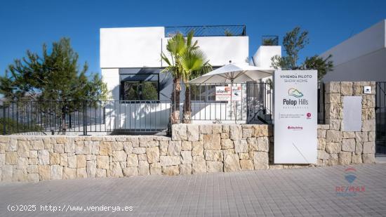 Nueva villa de 2 domitorios y 2 baños con magníficas vistas al mar en Polop Hills! - ALICANTE