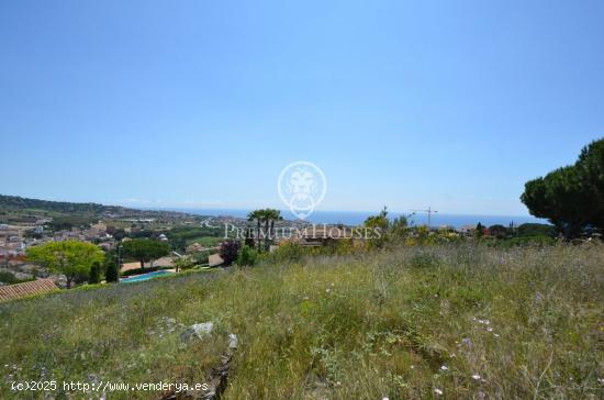  Espectacular terreno en venta con fabulosas vistas al mar en Alella - BARCELONA 