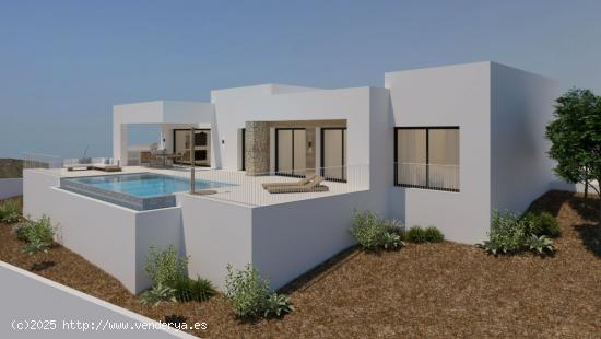 ¡MODERNA VILLA OBRA NUEVA A SOLO 900M DEL CENTRO DE ALCALALI! - ALICANTE