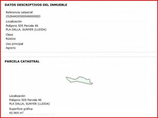 Terreno Rústico en Sunyer – 41.000 m²