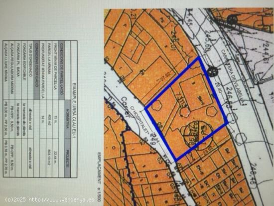 TERRENO URBANO PARA 10 CHALETS ADOSADOS CON PROYECTO Y LICENCIA PAGADOS - TARRAGONA