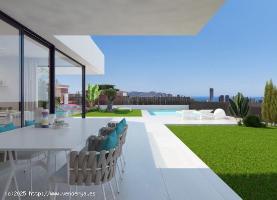  VILLAS DE OBRA NUEVA MODERNAS CON VISTAS AL MAR EN SIERRA CORTINA - ALICANTE 