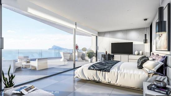 Nuevo proyecto de 4 villas de lujo de estilo moderno con vistas al mar y piscina privada. - ALICANTE