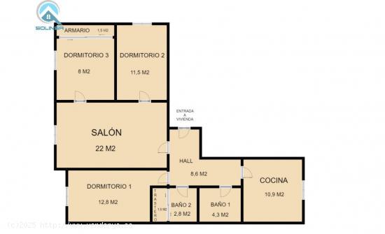 Se Vende piso de 3 habitaciones en zona Centro, con amplios jardines comunes. Plaza de Garaje. - ZAR