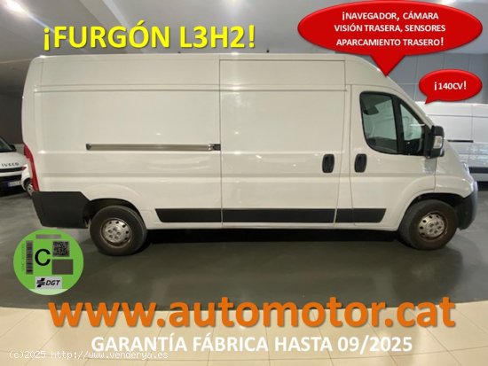  Citroën Jumper Furgon 35 L3H2 BlueHDi 103KW 140CV  - GARANTIA FÁBRICA 09/2025 - Barcelona 