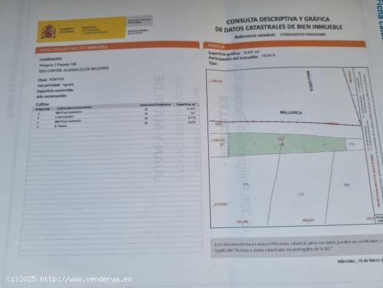 SOLAR DE 22.857 METROS SON GUAL - BALEARES