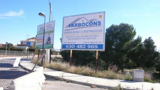 ESTUPENDA PARCELA DE 1.320 M2 EN ZONA TORRE EN CONILL, BÉTERA, urbana - VALENCIA