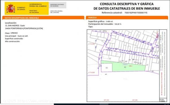 Venta parcela Compostilla - LEON