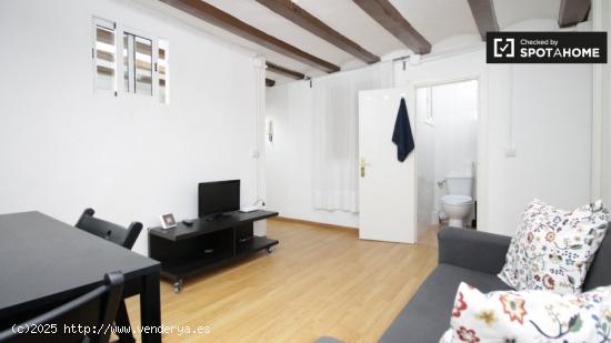 Habitación acogedora con armario independiente en un apartamento de 2 dormitorios, El Raval - BARCE