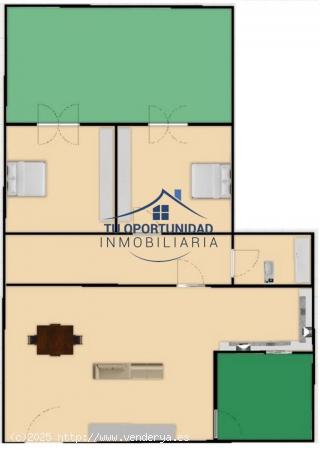 Se alquila dormitorio en piso compartido en La Flota, con vistas al jardín Las 3 Copas. - MURCIA