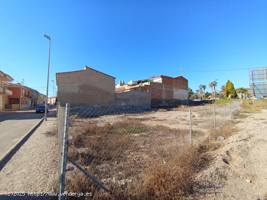 SOLAR URBANO JUNTO A AVENIDA PRINCIPAL DE PUERTO LUMBRERAS - MURCIA