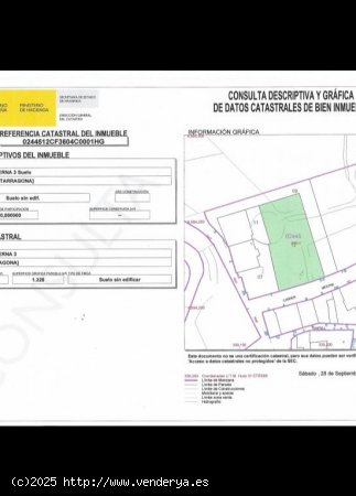 Suelo urbano en venta  en Alforja - Tarragona