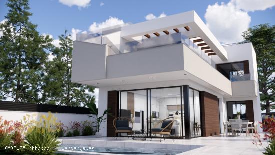  VILLAS DE OBRA NUEVA EN PILAR DE LA HORADADA EN EL CAMPO DE GOLF - ALICANTE 