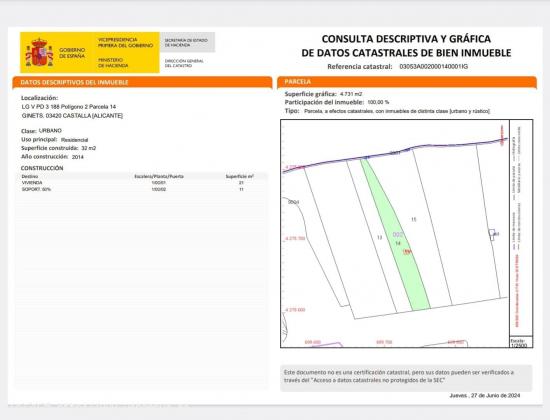 TERRENO EN CASTALLA DE 4.730 M2 - ALICANTE