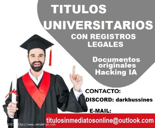  TITULOS UNIVERSITARIOS CON REGISTRO LEGAL ENVIO A DOMICILIO 