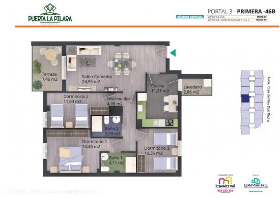 ÚLTIMA VIVIENDA (RÉGIMEN ESPECIAL) EN RESIDENCIAL PUERTA LA PILARA FASE II ¡NO TE LA DEJES ESCAPA